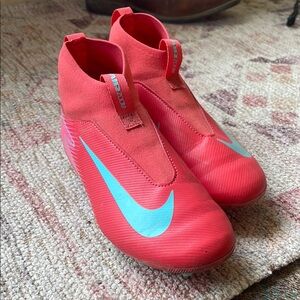 Nike Red and Blue Athletic cleats High-Performance Design